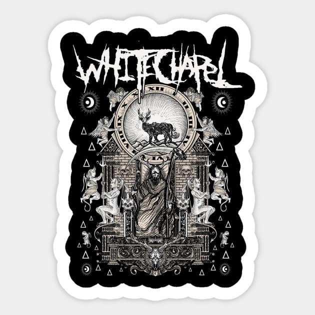 Whitecapel groove metal Sticker by couldbeanything